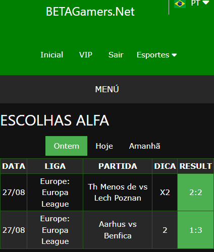 boletim de apostas vip ganho