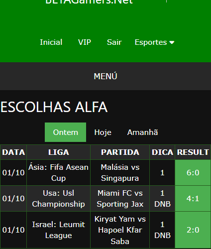 boletim de apostas vip ganho
