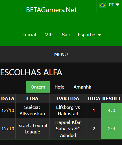 boletim de apostas vip ganho