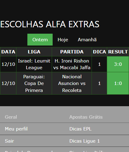 boletim de apostas vip ganho